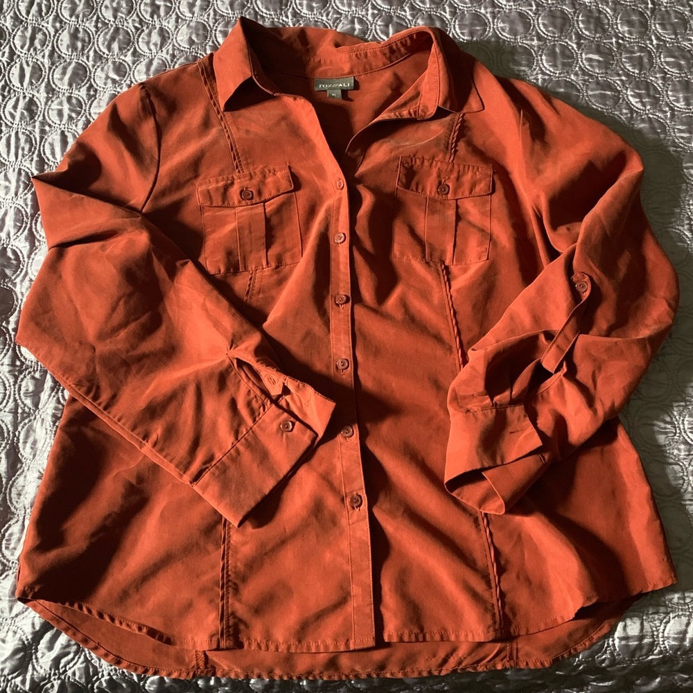 Rust Button Down Shirt